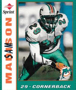 1998 Sprint Miami Dolphins #NNO Sam Madison Front