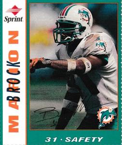 1998 Sprint Miami Dolphins #NNO Brock Marion Front