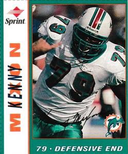 1998 Sprint Miami Dolphins #NNO Kenny Mixon Front
