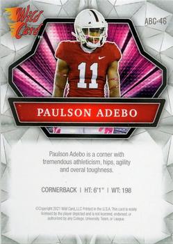 2021 Wild Card Alumination #ABC-46 Paulson Adebo Back