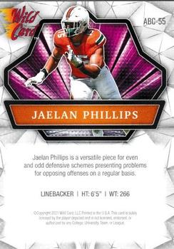 2021 Wild Card Alumination #ABC-55 Jaelan Phillips Back