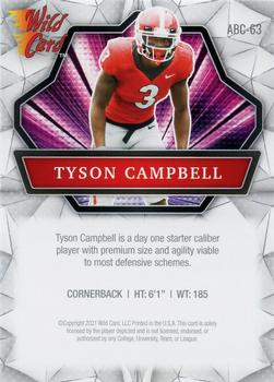 2021 Wild Card Alumination #ABC-63 Tyson Campbell Back