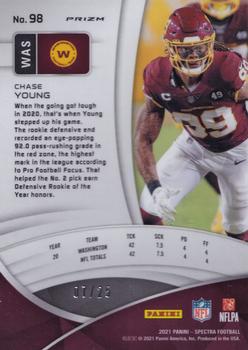 2021 Panini Spectra - Meta #98 Chase Young Back