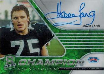 2021 Panini Spectra - Champion Signatures Neon Green #CS-HL Howie Long Front