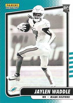2021 Panini Instant Black and White Rookies #BW6 Jaylen Waddle Front