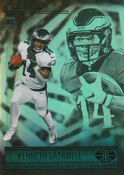 2021 Panini Illusions - Trophy Collection Emerald #97 Kenneth Gainwell Front