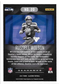 2021 Panini Illusions - Trophy Collection Orange #20 Russell Wilson Back