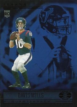 2021 Panini Illusions - Trophy Collection Sapphire #80 Davis Mills Front