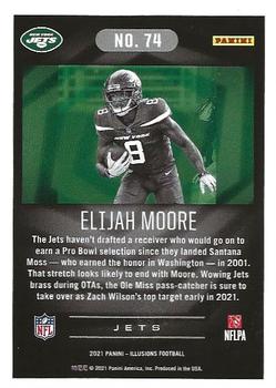 2021 Panini Illusions - Trophy Collection Bronze #74 Elijah Moore Back