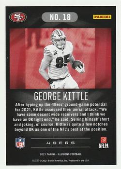 2021 Panini Illusions - Trophy Collection Dots #18 George Kittle Back
