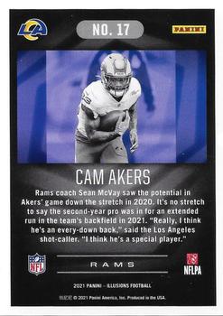 2021 Panini Illusions - Trophy Collection Ruby #17 Cam Akers Back