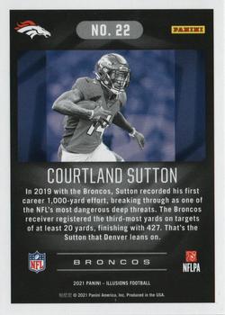 2021 Panini Illusions - Trophy Collection Red #22 Courtland Sutton Back