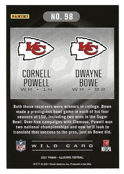 2021 Panini Illusions - Trophy Collection Division #98 Cornell Powell / Dwayne Bowe Back