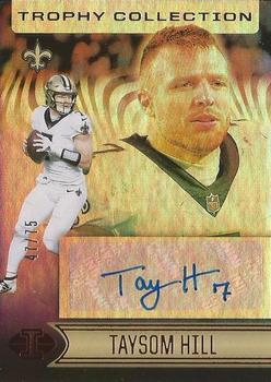 2021 Panini Illusions - Trophy Collection Signatures Red #34 Taysom Hill Front