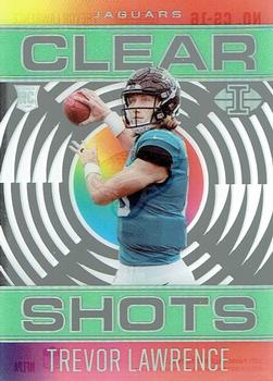 2021 Panini Illusions - Clear Shots Emerald #CS-16 Trevor Lawrence Front
