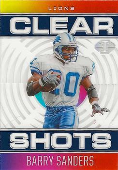 2021 Panini Illusions - Clear Shots Sapphire #CS-14 Barry Sanders Front