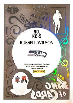 2021 Panini Illusions - King of Cards Mosaic #KC-5 Russell Wilson Back
