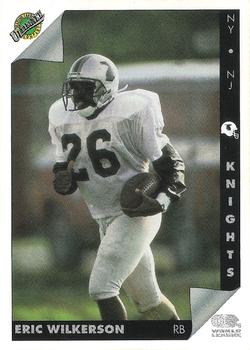 1992 Ultimate WLAF - Promos #NNO Eric Wilkerson Front