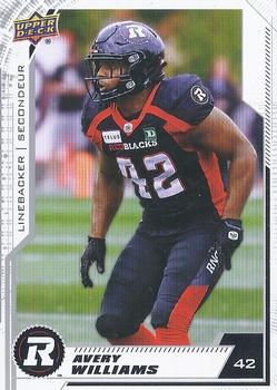 2020 Upper Deck CFL - Blank Back #75 Avery Williams Front