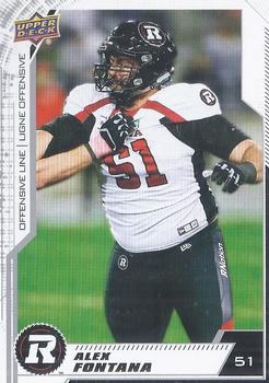 2020 Upper Deck CFL - Blank Back #116 Alex Fontana Front