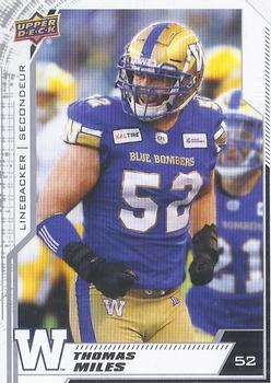 2020 Upper Deck CFL - Blank Back #124 Thomas Miles Front