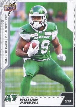 2020 Upper Deck CFL - Blank Back #132 William Powell Front