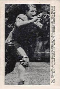 1926 Shotwell Candy Red Grange (Blank Back) #24 Red Grange Front