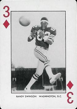 1974 West Virginia Mountaineers Playing Cards #3♦ Randy Swinson Front