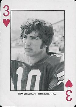 1974 West Virginia Mountaineers Playing Cards #3♥ Tom Loadman Front