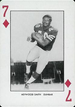 1974 West Virginia Mountaineers Playing Cards #7♦ Heywood Smith Front