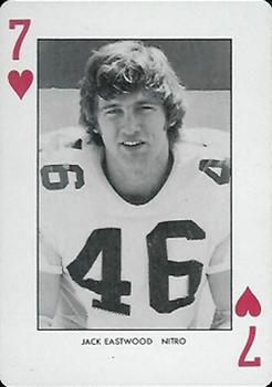 1974 West Virginia Mountaineers Playing Cards #7♥ Jack Eastwood Front