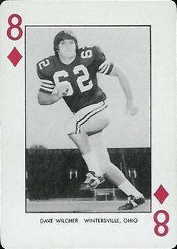 1974 West Virginia Mountaineers Playing Cards #8♦ Dave Wilcher Front