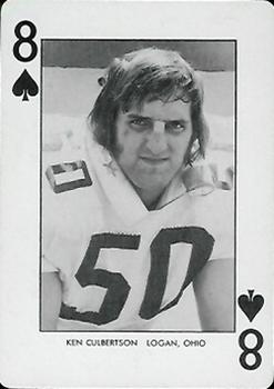 1974 West Virginia Mountaineers Playing Cards #8♠ Ken Culbertson Front