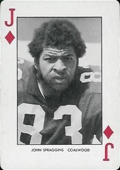 1974 West Virginia Mountaineers Playing Cards #J♦ John Spraggins Front
