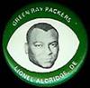 1969 Mrs. Drenks Green Bay Packers Pins #NNO Lionel Aldridge Front