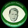 1969 Mrs. Drenks Green Bay Packers Pins #NNO Don Horn Front
