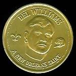1969 New Orleans Saints Doubloons #NNO Del Williams Front
