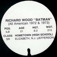 1974 USC Discs #NNO Richard Wood Back