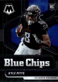 2021 Panini Mosaic - Blue Chips #10 Kyle Pitts Front