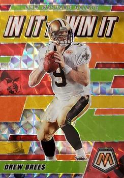 2021 Panini Mosaic - In It to Win It Prizm Silver #WIN18 Drew Brees Front