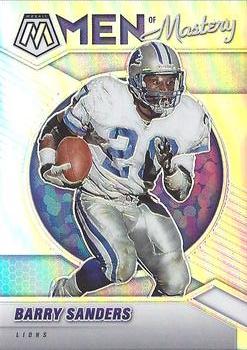 2021 Panini Mosaic - Men of Mastery Prizm Silver #MM18 Barry Sanders Front