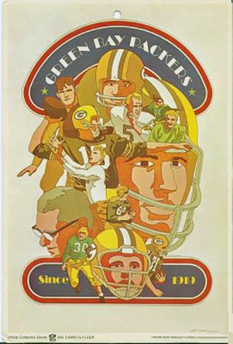 1968 Fleer Big Signs #NNO Green Bay Packers Front