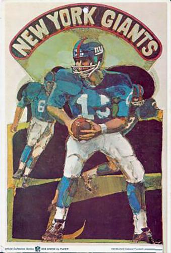 1968 Fleer Big Signs #NNO New York Giants Front
