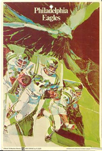 1968 Fleer Big Signs #NNO Philadelphia Eagles Front