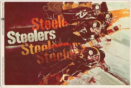 1968 Fleer Big Signs #NNO Pittsburgh Steelers Front