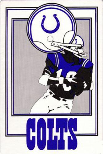 1974 Fleer Big Signs #NNO Baltimore Colts Front