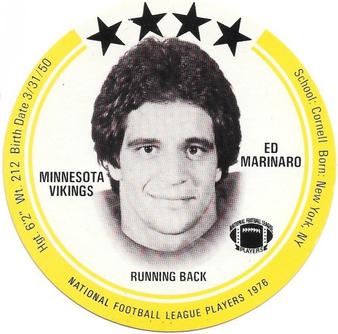 1976 Saga Discs #NNO Ed Marinaro Front