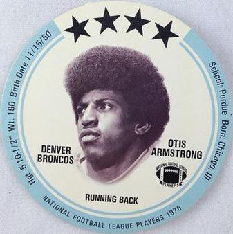 1976 Saga Discs #NNO Otis Armstrong Front