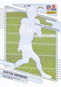 2021 Clearly Donruss #24 Justin Herbert Back