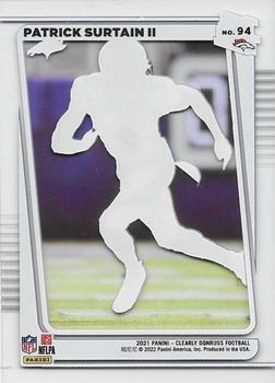 2021 Clearly Donruss #94 Patrick Surtain II Back